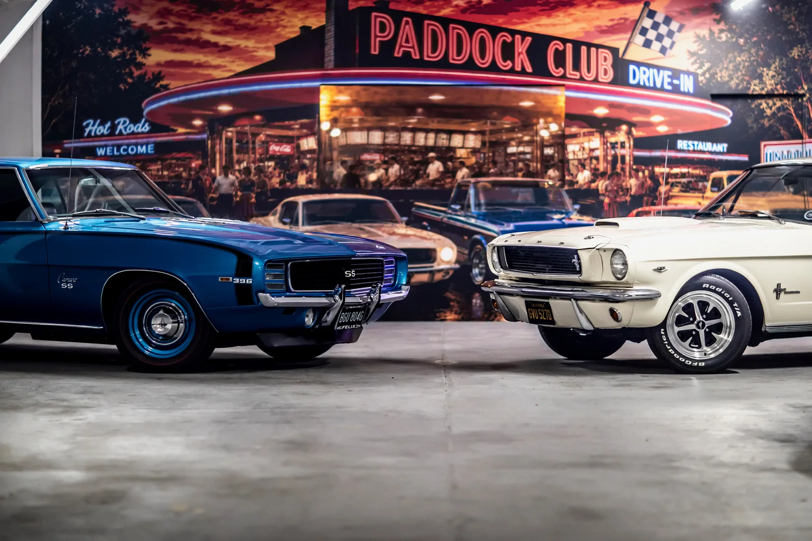 Classic cars at The Paddock Club