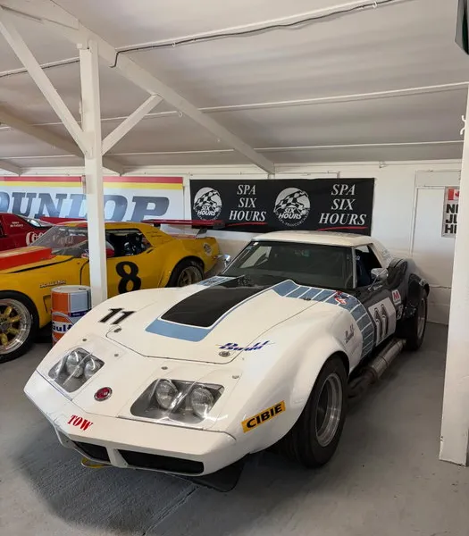 New arrival at the Paddock Club 🏁😎corvette #chevrolet #chevy #racecar #motorsport